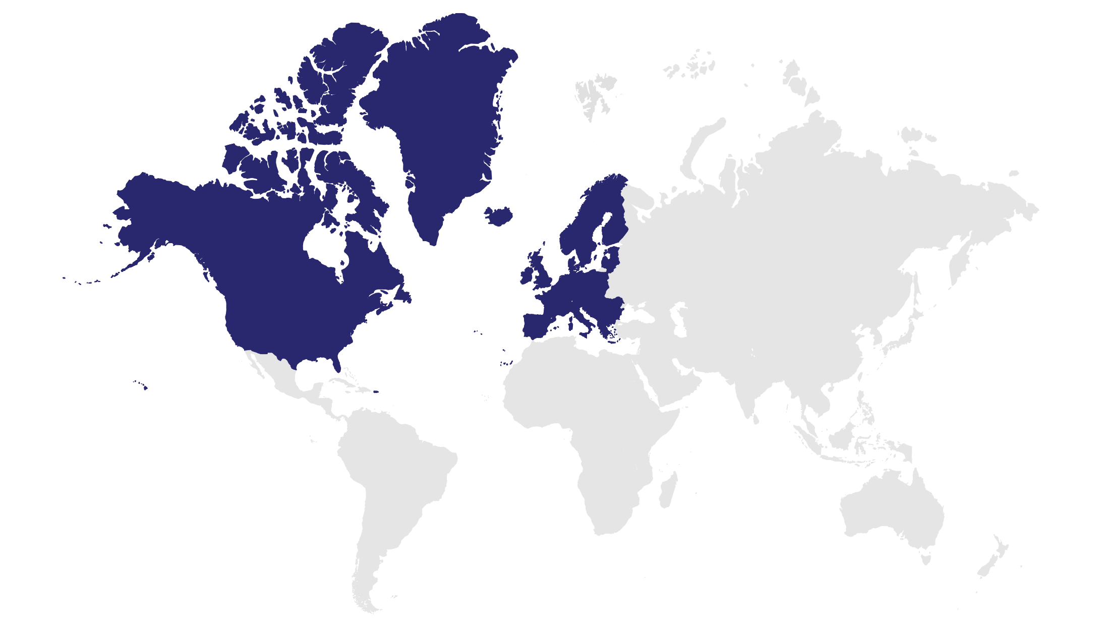 Viatris market expertise map showing developed markets region with geographic highlights.